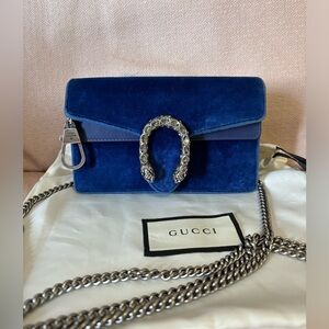 Gucci Crystal Super Mini Velvet Marmont